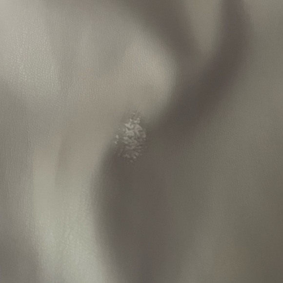 Zara Cream Pleather Wide Leg High Rise Pants Size 4 - Picture 6 of 11